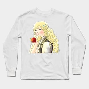 Swiss Miss Tammy and a Red Apple Long Sleeve T-Shirt